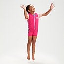 Schwimmlern-Floatinganzug mit Aria, dem Seeotter, für Kleinkinder Pink