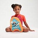 Schwimmlern-Schwimmer mit Chima, dem afrikanischen Pinguin Blau/Orange