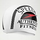 Adult Printed Silicone Cap White