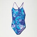 Girl's Shimmers in the Night Lane Line Back Swimsuit Blue
