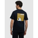 Garfield - Black Printed Short Sleeves Round Neck Cotton T-shirt (LCEGARF1)