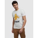 Garfield - White Printed Short Sleeves Round Neck Cotton T-shirt (LCEGARF2)