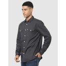 Charcoal Grey Regular Fit Solid Shirt (Various Sizes)
