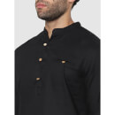 Black Solid Regular Fit Shirt (Various Sizes)