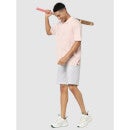 Light Pink Regular Fit Solid T-Shirt (Various Sizes)