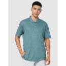 Teal Solid Regular Fit T-Shirt (Various Sizes)