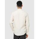 Cream Solid Classic Regular Fit Casual Linen Shirt (CATALIN)