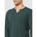 Green Solid Regular Fit T-Shirt (Various Sizes)