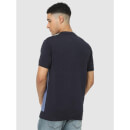 Blue Color Regular Fit Block T-Shirt (Various Sizes)