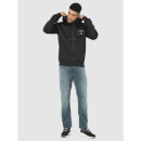 Black Hooded Regular Fit Sweatshirt (CEBESTIN)