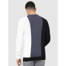 Black Vertical Regular Fit Stripes Sweater (Various Sizes)
