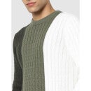 Multicolor Vertical Striped Regular Fit Sweater (CECABLE)