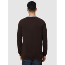 Dark Brown Regular Fit Solid Sweater (Various Sizes)