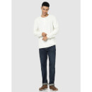 White Solid Regular Fit Sweater (Various Sizes)