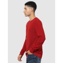 Red Solid Regular Fit Sweater (Various Sizes)