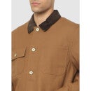 Tan Longline Tailored Denim Jacket (CUCANVAS)