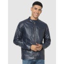 Navy Solid Regular Fit Jacket (Various Sizes)