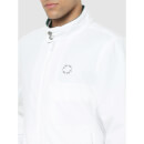 White Striped Cotton Sporty Jacket (CUZARLITEIN)