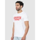 Stranger Things - Optical White Print Regular Fit T-Shirt (LBESTRAN03)