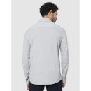 Grey Solid Regular Fit Cotton Casual Shirt (BAPIK)