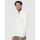 White Vertical-Stripes Regular Fit Shirt (Various Sizes)
