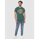 Green Graphic Print Regular Fit T-Shirt (Various Sizes)