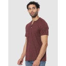 Maroon Solid Regular Fit T-Shirt (Various Sizes)
