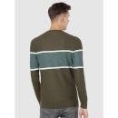 Olive Color-Block Regular Fit Sweater (Various Sizes)