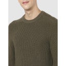 Olive Pin-Dot Regular Fit Sweater (Various Sizes)
