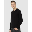 Black Solid Regular Fit Sweater (Various Sizes)
