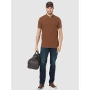 Men's Brown Solid Polo (Various Sizes)