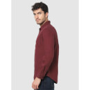 Men's Maroon Solid Shirt (Various Sizes)