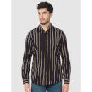 Navy Blue Striped Long Sleeves Classic Casual Shirt (CACOSTRIP)
