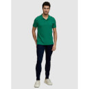 Men's Green Solid Polo T-Shirts (Various Sizes)