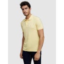 Men's Yellow Solid Polo T-Shirts (Various Sizes)