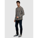 Men's Olive Stripes Casual Shirts (Various Sizes)