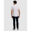 Men's White Solid Casual Shirts (Various Sizes)