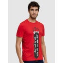 Money Heist - Red Graphic Printed Cotton T-shirt (LBEMHK03)