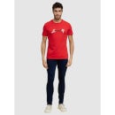 Money Heist - Red Graphic Printed Cotton T-shirt (LBEMHK04)