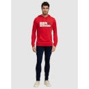 Money Heist - Red Printed Cotton Hooded Sweatshirt (LBEMHKSW1)