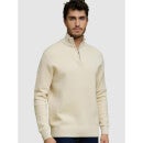 Men's Beige Solid Sweaters (Various Sizes)