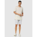 Off White Regular Fit Solid Shorts (Various Sizes)