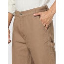 Brown Colored Regular Fit Classic Trousers (COCARP1)