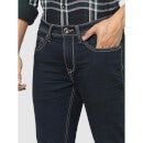 Navy Blue Stretchable Straight Fitted Jeans (COJAC)