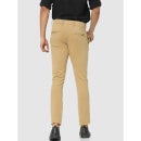 Beige Classic Regular Fit Solid Trousers (COKNIT)