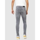 Grey Low Distress Heavy Fade Stretchable Jeans (COTWILL)