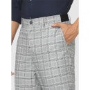 Grey Checks Regular Fit Trousers (Various Sizes)