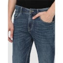 Navy Blue Jean Slim Fit Heavy Fade Stretchable Jeans (VOSLONE25)