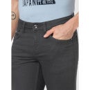 Charcoal Solid Cotton Jean Straight Fit Stretchable Jeans (VOPRY1)