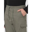 Olive Green Classic High-Rise Joggers Trousers (COZIP)